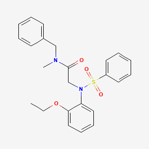 N~1~-benzyl-N~2~-(2-ethoxyphenyl)-N~1~-methyl-N~2~-(phenylsulfonyl)glycinamide