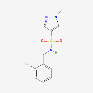 N-(2-chlorobenzyl)-1-methyl-1H-pyrazole-4-sulfonamide