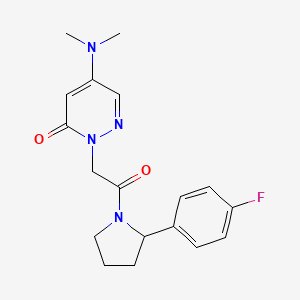 5-(dimethylamino)-2-{2-[2-(4-fluorophenyl)-1-pyrrolidinyl]-2-oxoethyl}-3(2H)-pyridazinone