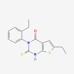 6-ethyl-3-(2-ethylphenyl)-2-mercaptothieno[2,3-d]pyrimidin-4(3H)-one