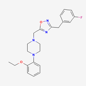 1-(2-ethoxyphenyl)-4-{[3-(3-fluorobenzyl)-1,2,4-oxadiazol-5-yl]methyl}piperazine