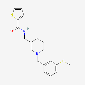 N-({1-[3-(methylthio)benzyl]-3-piperidinyl}methyl)-2-thiophenecarboxamide