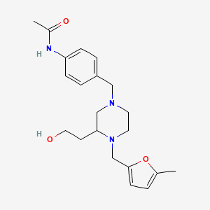 N-[4-({3-(2-hydroxyethyl)-4-[(5-methyl-2-furyl)methyl]-1-piperazinyl}methyl)phenyl]acetamide