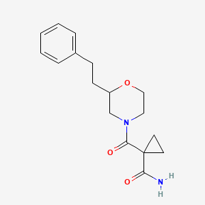 1-{[2-(2-phenylethyl)-4-morpholinyl]carbonyl}cyclopropanecarboxamide