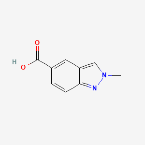 molecular formula C9H8N2O2 B598119 2-Methyl-2H-indazole-5-carboxylic acid CAS No. 1197943-94-4