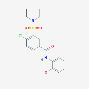 4-chloro-3-[(diethylamino)sulfonyl]-N-(2-methoxyphenyl)benzamide