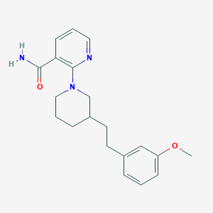 molecular formula C20H25N3O2 B5981210 2-{3-[2-(3-methoxyphenyl)ethyl]-1-piperidinyl}nicotinamide 