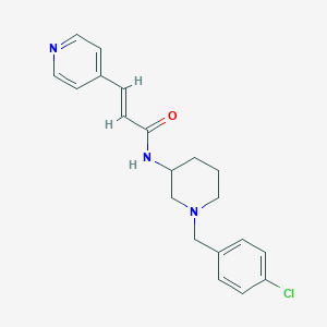 (E)-N-[1-[(4-chlorophenyl)methyl]piperidin-3-yl]-3-pyridin-4-ylprop-2-enamide