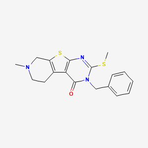 3-benzyl-7-methyl-2-(methylthio)-5,6,7,8-tetrahydropyrido[4',3':4,5]thieno[2,3-d]pyrimidin-4(3H)-one