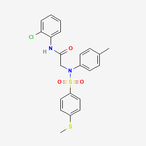 N~1~-(2-chlorophenyl)-N~2~-(4-methylphenyl)-N~2~-{[4-(methylthio)phenyl]sulfonyl}glycinamide