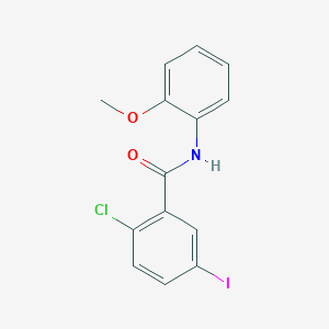 2-chloro-5-iodo-N-(2-methoxyphenyl)benzamide