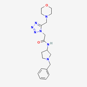 N-(1-benzyl-3-pyrrolidinyl)-2-[5-(4-morpholinylmethyl)-1H-tetrazol-1-yl]acetamide