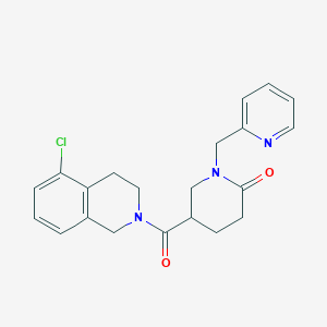 5-[(5-chloro-3,4-dihydro-2(1H)-isoquinolinyl)carbonyl]-1-(2-pyridinylmethyl)-2-piperidinone