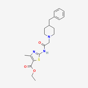 ethyl 2-{[(4-benzyl-1-piperidinyl)acetyl]amino}-4-methyl-1,3-thiazole-5-carboxylate