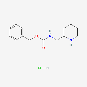 molecular formula C14H21ClN2O2 B598137 Benzyl (piperidin-2-ylmethyl)carbamate hydrochloride CAS No. 1203418-62-5