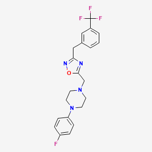 1-(4-fluorophenyl)-4-({3-[3-(trifluoromethyl)benzyl]-1,2,4-oxadiazol-5-yl}methyl)piperazine