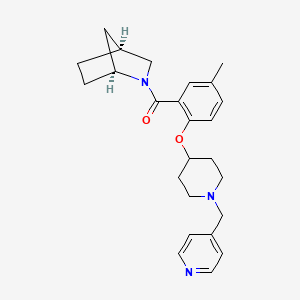 (1S*,4S*)-2-(5-methyl-2-{[1-(4-pyridinylmethyl)-4-piperidinyl]oxy}benzoyl)-2-azabicyclo[2.2.1]heptane