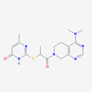 2-({2-[4-(dimethylamino)-5,8-dihydropyrido[3,4-d]pyrimidin-7(6H)-yl]-1-methyl-2-oxoethyl}thio)-6-methylpyrimidin-4(3H)-one