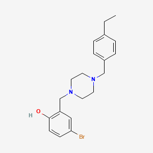 4-bromo-2-{[4-(4-ethylbenzyl)-1-piperazinyl]methyl}phenol