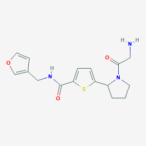 N-(3-furylmethyl)-5-(1-glycyl-2-pyrrolidinyl)-2-thiophenecarboxamide