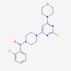 4-{6-[4-(2-chlorobenzoyl)-1-piperazinyl]-2-methyl-4-pyrimidinyl}morpholine