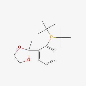 Di-tert-butyl(2-(2-methyl-1,3-dioxolan-2-yl)phenyl)phosphine