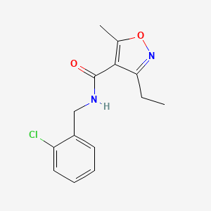 N-(2-chlorobenzyl)-3-ethyl-5-methyl-4-isoxazolecarboxamide