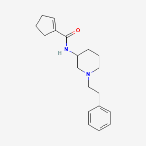 N-[1-(2-phenylethyl)-3-piperidinyl]-1-cyclopentene-1-carboxamide