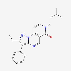 2-ethyl-7-(3-methylbutyl)-3-phenylpyrazolo[1,5-a]pyrido[3,4-e]pyrimidin-6(7H)-one