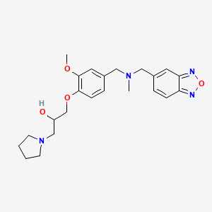 1-(4-{[(2,1,3-benzoxadiazol-5-ylmethyl)(methyl)amino]methyl}-2-methoxyphenoxy)-3-(1-pyrrolidinyl)-2-propanol