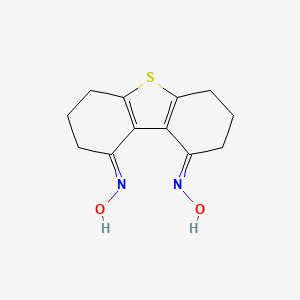 2,3,4,6,7,8-hexahydrodibenzo[b,d]thiophene-1,9-dione dioxime