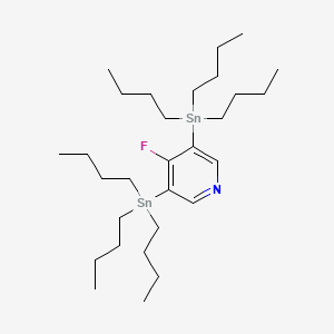 molecular formula C29H56FNSn2 B598156 4-氟-3,5-双(三丁基锡基)吡啶 CAS No. 1204580-75-5