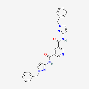 N,N'-bis(1-benzyl-1H-pyrazol-3-yl)-3,5-pyridinedicarboxamide