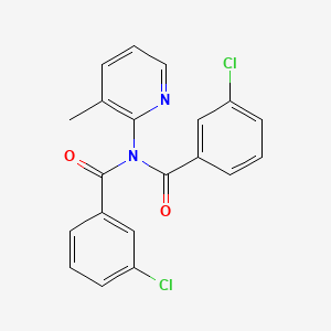 3-chloro-N-(3-chlorobenzoyl)-N-(3-methyl-2-pyridinyl)benzamide