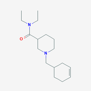 1-(cyclohex-3-en-1-ylmethyl)-N,N-diethylpiperidine-3-carboxamide