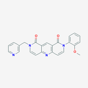 2-(2-methoxyphenyl)-8-(3-pyridinylmethyl)pyrido[4,3-b]-1,6-naphthyridine-1,9(2H,8H)-dione