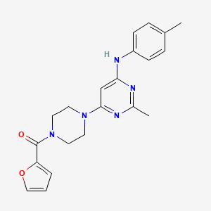 molecular formula C21H23N5O2 B5981654 6-[4-(2-furoyl)-1-piperazinyl]-2-methyl-N-(4-methylphenyl)-4-pyrimidinamine 