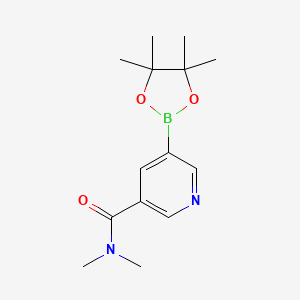 N,N-dimethyl-5-(4,4,5,5-tetramethyl-1,3,2-dioxaborolan-2-yl)nicotinamide