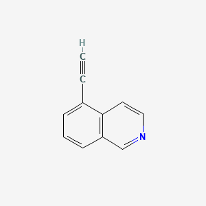 molecular formula C11H7N B598168 5-乙炔异喹啉 CAS No. 1203579-37-6