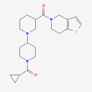 1'-(cyclopropylcarbonyl)-3-(6,7-dihydrothieno[3,2-c]pyridin-5(4H)-ylcarbonyl)-1,4'-bipiperidine