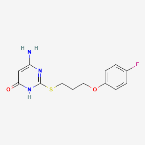 6-amino-2-{[3-(4-fluorophenoxy)propyl]thio}-4-pyrimidinol