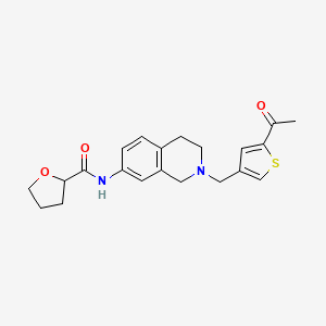 N-{2-[(5-acetyl-3-thienyl)methyl]-1,2,3,4-tetrahydro-7-isoquinolinyl}tetrahydro-2-furancarboxamide