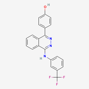 4-(4-{[3-(trifluoromethyl)phenyl]amino}-1-phthalazinyl)phenol