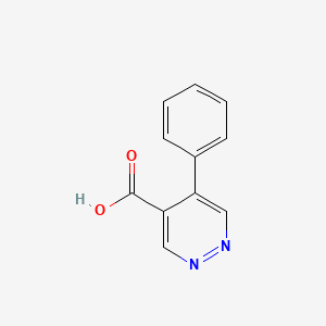 molecular formula C11H8N2O2 B598171 5-Phenylpyridazine-4-carboxylic acid CAS No. 103983-86-4