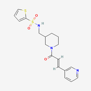 N-({1-[(2E)-3-(3-pyridinyl)-2-propenoyl]-3-piperidinyl}methyl)-2-thiophenesulfonamide