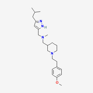 1-(5-isobutyl-1H-pyrazol-3-yl)-N-({1-[2-(4-methoxyphenyl)ethyl]-3-piperidinyl}methyl)-N-methylmethanamine