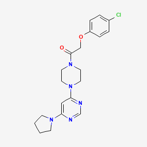 4-{4-[(4-chlorophenoxy)acetyl]-1-piperazinyl}-6-(1-pyrrolidinyl)pyrimidine