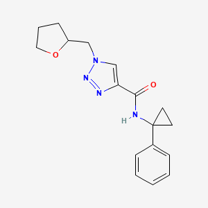 N-(1-phenylcyclopropyl)-1-(tetrahydro-2-furanylmethyl)-1H-1,2,3-triazole-4-carboxamide