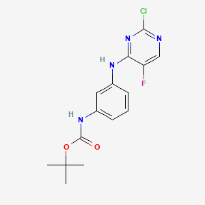 Tert-butyl (3-((2-chloro-5-fluoropyrimidin-4-yl)amino)phenyl)carbamate