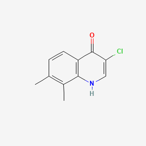 molecular formula C11H10ClNO B598183 3-Chloro-7,8-dimethylquinolin-4(1H)-one CAS No. 1204810-42-3